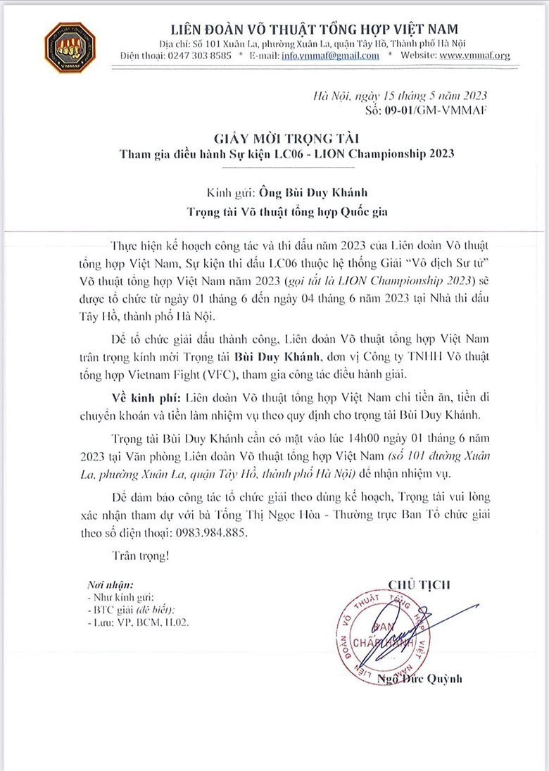What does the MMA Vietnam referee say when the training course suddenly has to cancel? - Photo 2