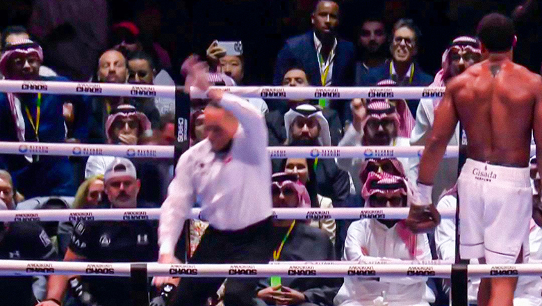 Anthony Joshua Ha Knock Out Francis Ngannou in the second half - Photo 2