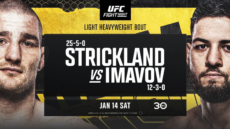 Watch live UFC Fight Night: Strickland vs Imavov on any channel - Photo 1