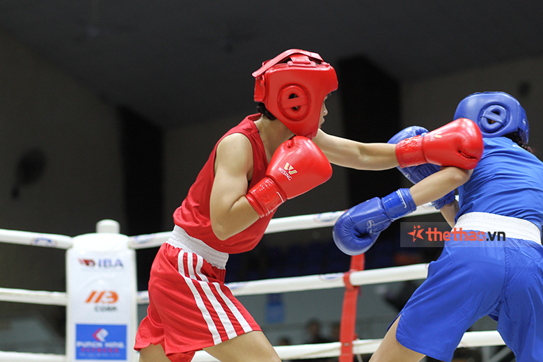 National Boxing Award 2023: Ngoc Tran Thang Nguyen Thi Hoi in the early final - Photo 2