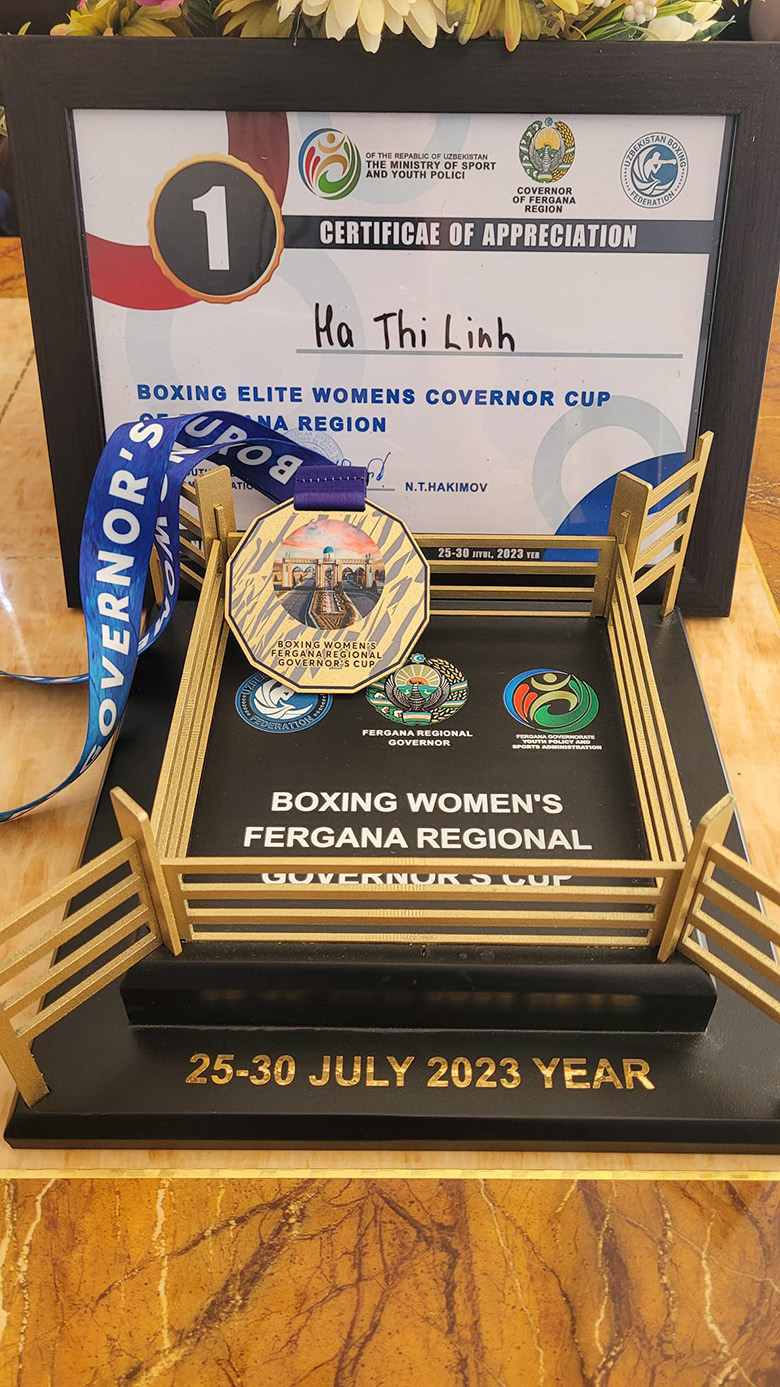 Ha Thi Linh won the HCV Boxing Uzbekistan expansion - Photo 2