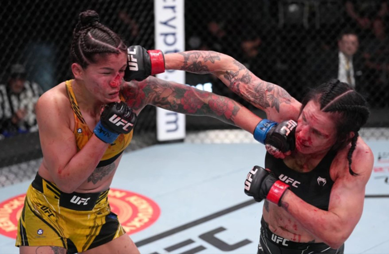UFC female star broke the nose, broken 2 incisors after winning at the 'Fight Night' event - Photo 2