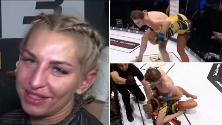 Female boxer defeated a man weighing 180kg - Photo 1