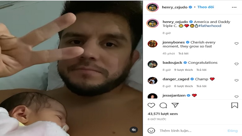 Henry Cejudo's wife gave birth to her first daughter, the family welcomed a new member - Photo 2