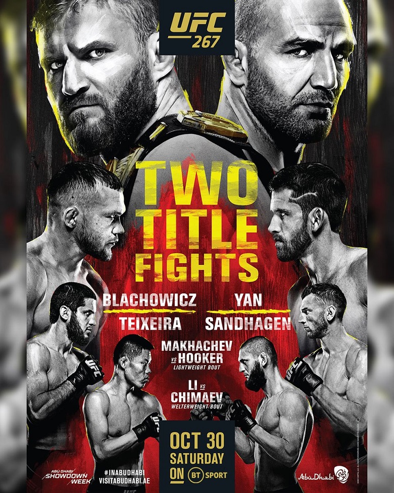 UFC 267 schedule: Jan Błachowic vs. Glover Teixeira - Photo 2