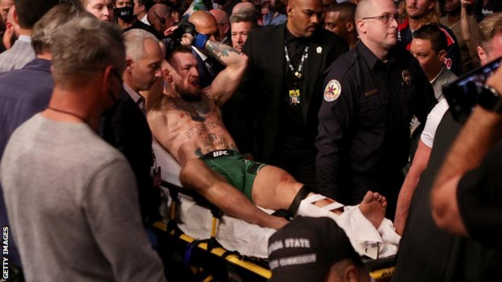 The UFC Conor McGregor star has to have surgery after injury when fighting Dustin Poirier - Photo 2