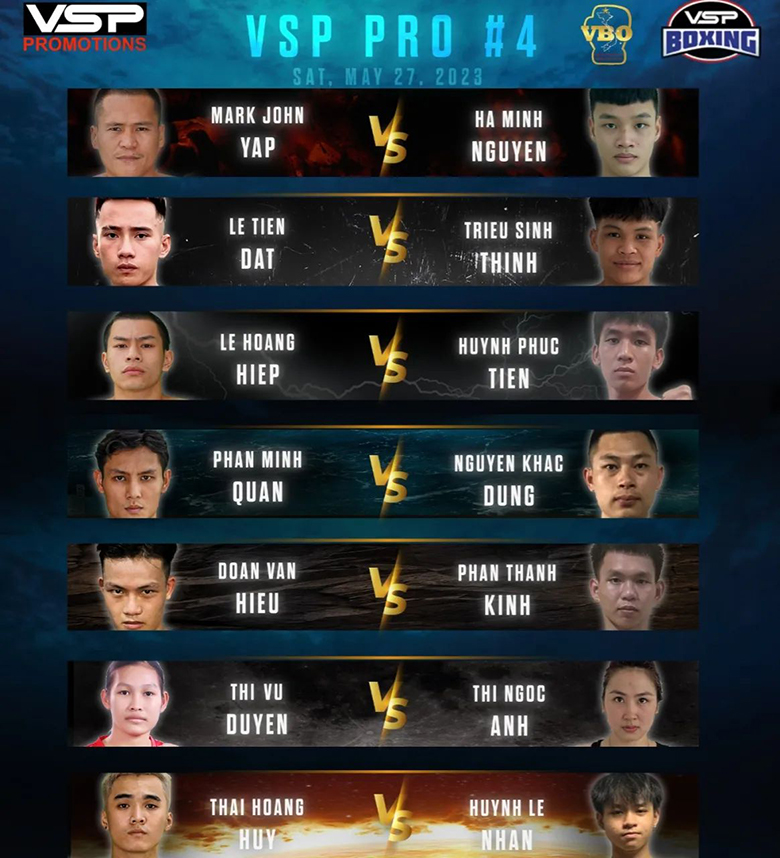 Boxing Vietnam VSP Pro 4 schedule - Photo 2