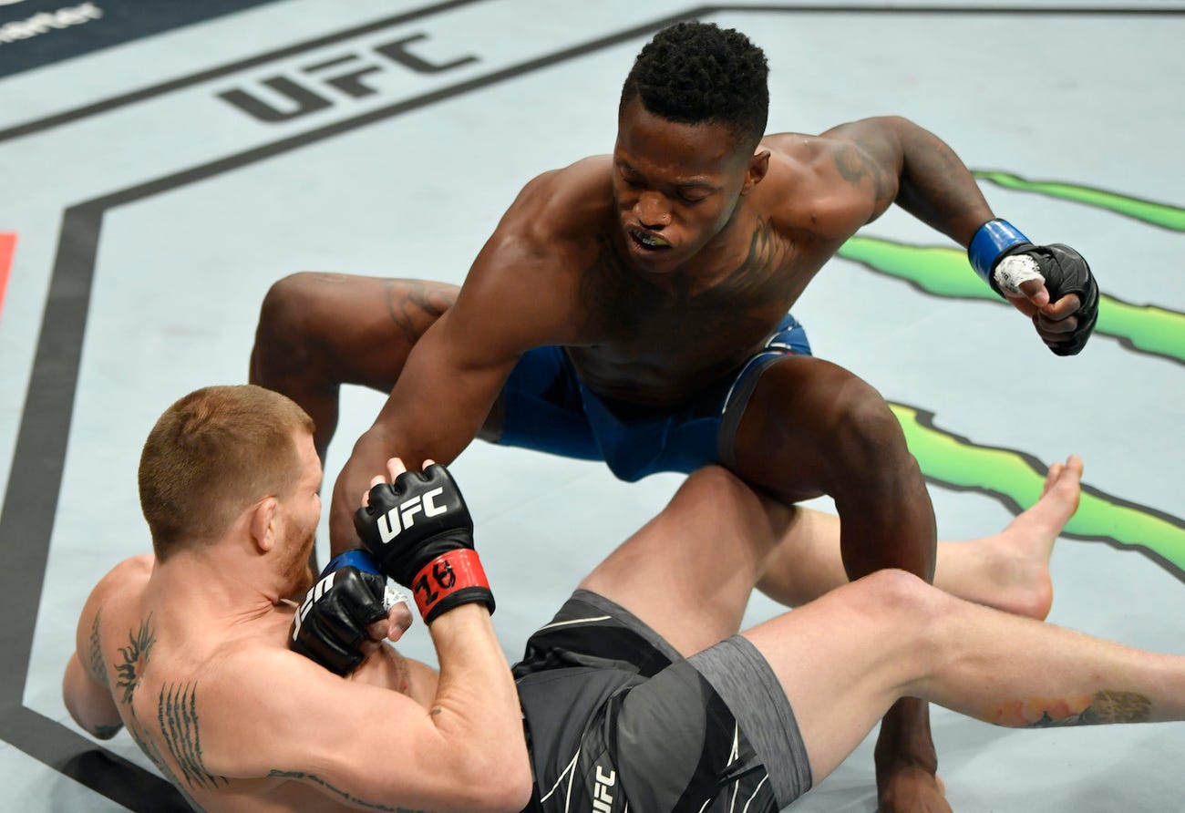 Terrance McKinney torments himself after the act of celebrating his young buffalo at UFC 263 - Photo 2