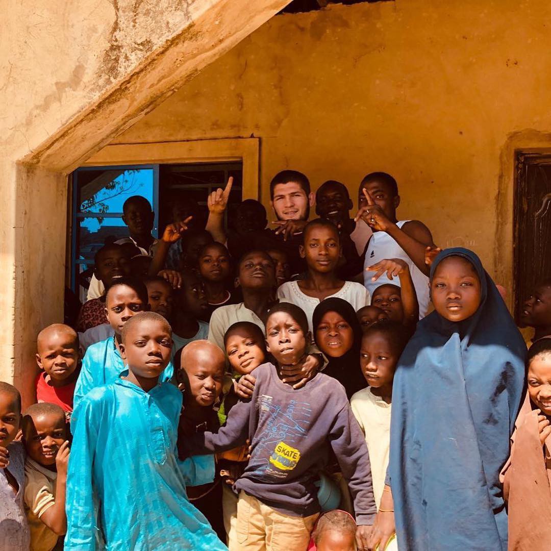 What charitable activities did Khabib Nurmagedov perform? - Photo 3