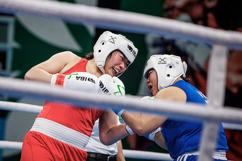 Boxing World Women: Why is Phuong Hoai counting twice when fighting Chinese boxers? - Photo 3
