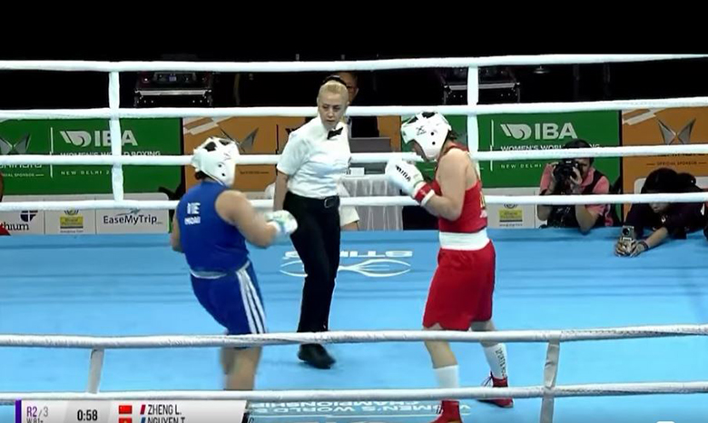 Boxing World Women: Why is Phuong Hoai counting twice when fighting Chinese boxers? - Photo 1