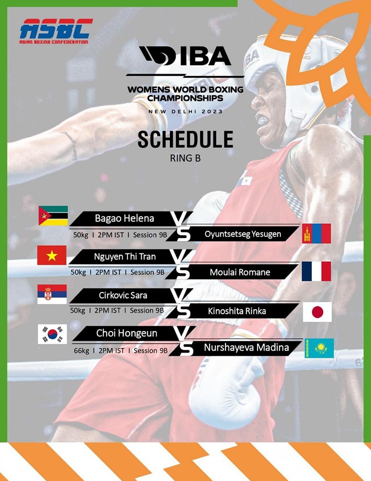 The schedule of the World Women's Boxing Championship 2023 - Photo 19