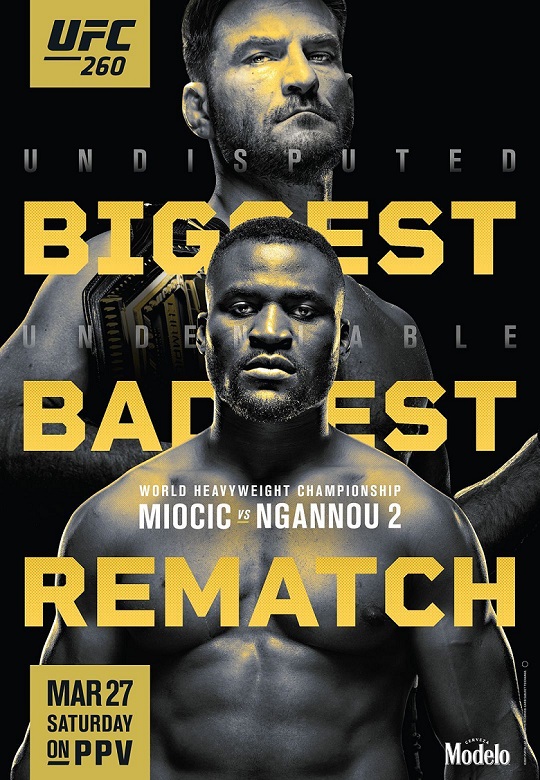 UFC 260: Stipe Miocic vs Francis nunnou 2 - Photo 2
