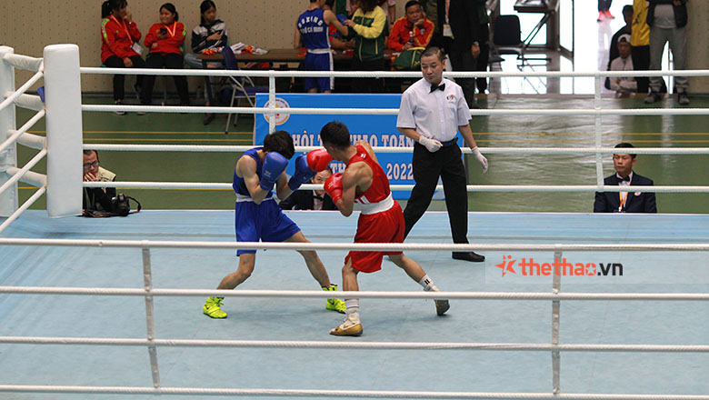Minh Phat defeated Le Huu Toan in the semi -final boxing of the Congress - Photo 2