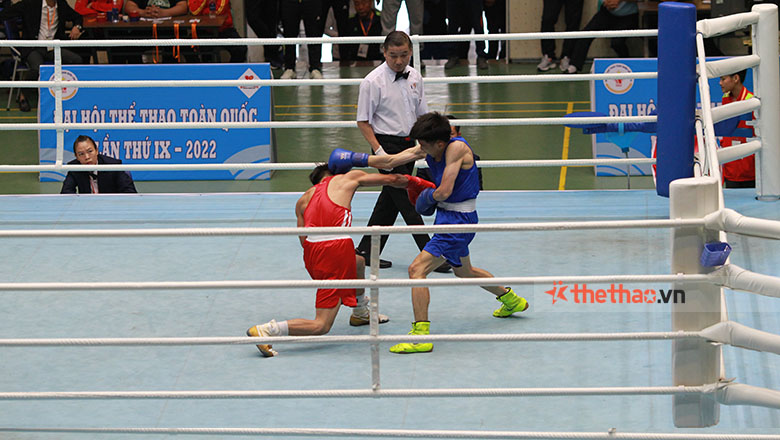 Minh Phat defeated Le Huu Toan in the semi -final boxing of the Congress - Photo 3