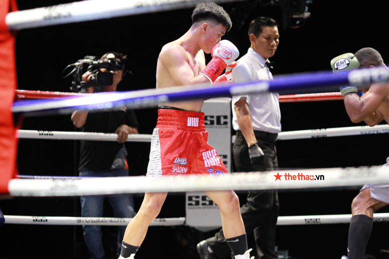 Lead the Beginning: Vo Hong Dat TKo rival in the first half after 4 times of punching - Photo 4