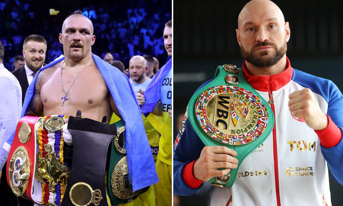 Fury received USYK, unified 5 heavy boxing belts - Photo 1