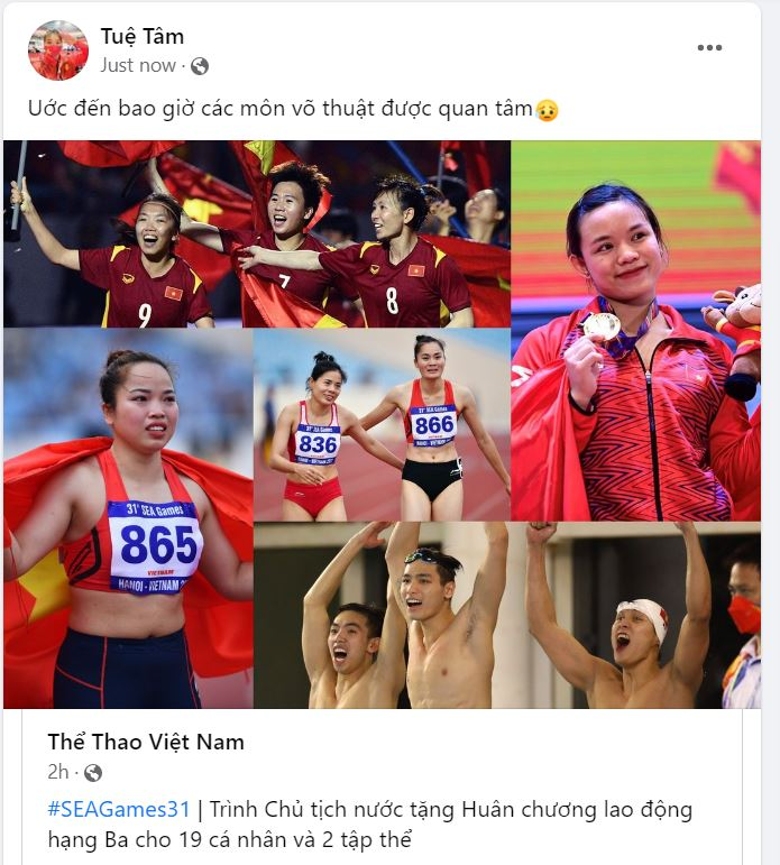 Nguyen Thi Tam hopes that martial arts are interested in football, swimming, athletics? - Photo 1