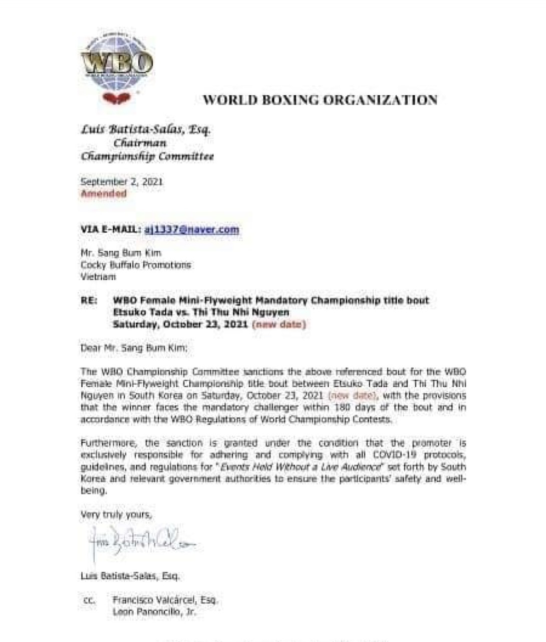 Cocky Buffalo confirmed that Thu Nhi was recovered with the World WBO championship - Photo 2