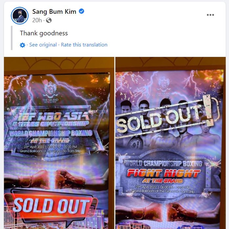 Boxing Dinh Hong Quan - Delmar Pellio sold out of tickets - Photo 3