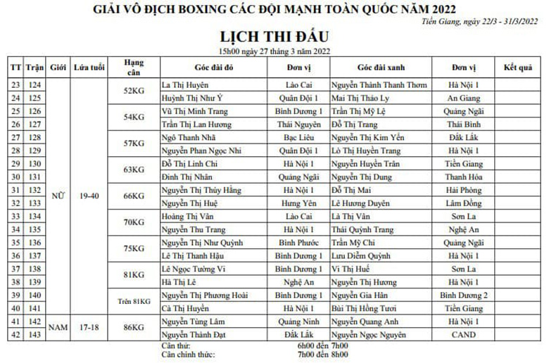 Link to watch the Boxing Championship of the nationwide strong teams 2022 on March 27 - Photo 1