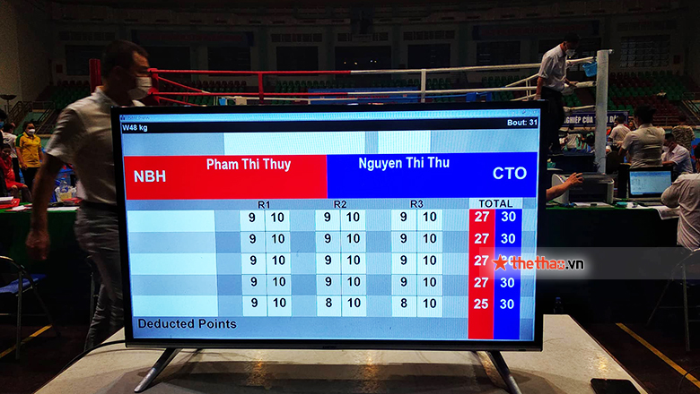 Thu Nhi won the opening match of Boxing the nationwide teams 2022 - Photo 2