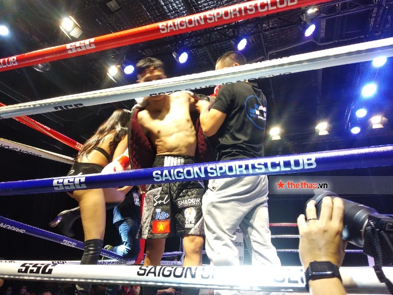Boxer Vo Hong Dat Ha Knock -out rival Thailand in the first half - Photo 1