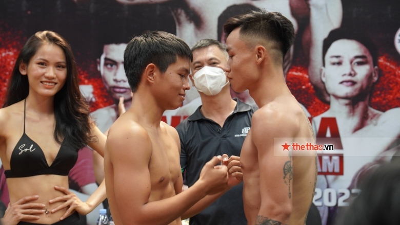 Huu Toan calmly, Hong Dat approached the opponent at the press conference of Boxing WBA Asia: Vietnamese Dream - Photo 5