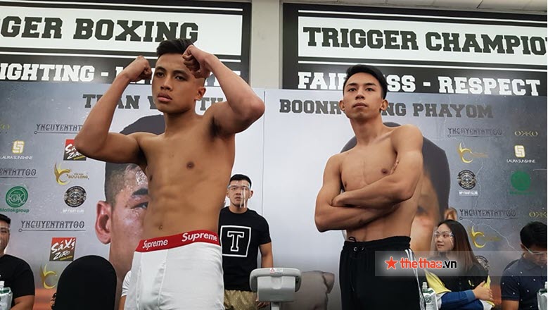 The results of the weight of the fight cards Tran Van Thao vs Phayom Boonrueang - Photo 4