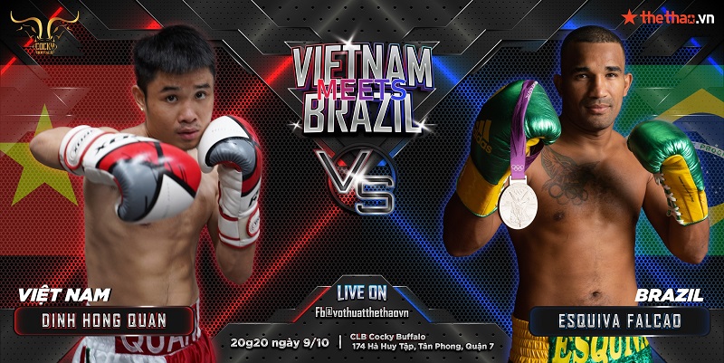 Direct boxing Sparring Dinh Hong Quan vs Esquiva Falcao - Photo 1
