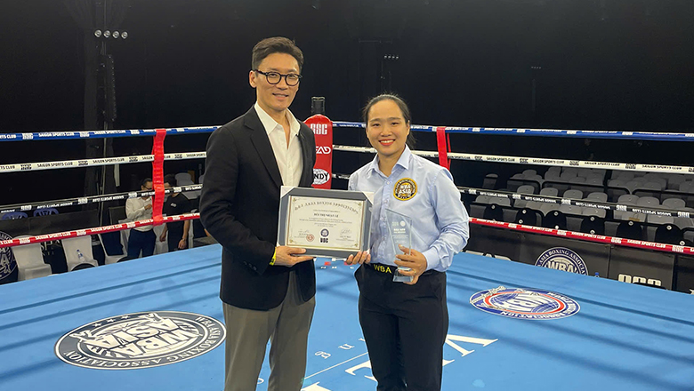 Boxing Vietnam continues to send the referee to do tasks at the Asian professional event - Photo 1