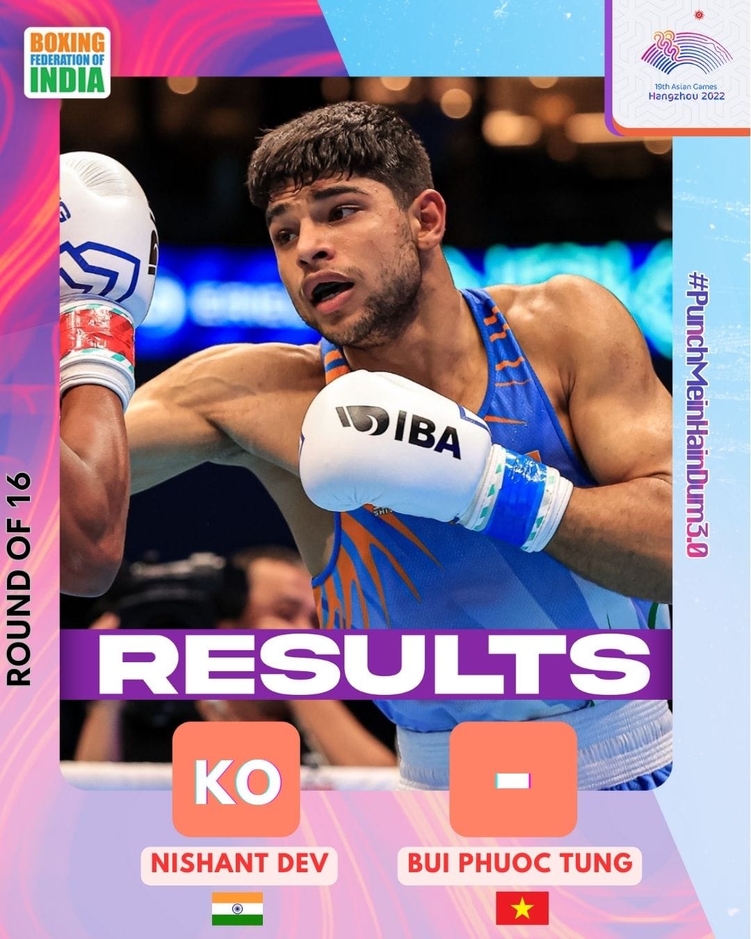 Bui Phuoc Tung was knocked out by Indian boxers after 98 seconds, soon left ASIAD 19 - Photo 2