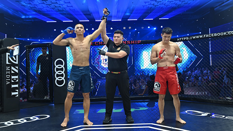 Cong Minh defeated Hong Giang, in the final of Lion Championship, weight of 84kg - Photo 1