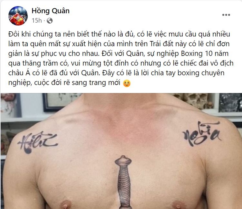 Dinh Hong Quan shared a strange message after closing the date of protection of the IBF belt - Photo 1