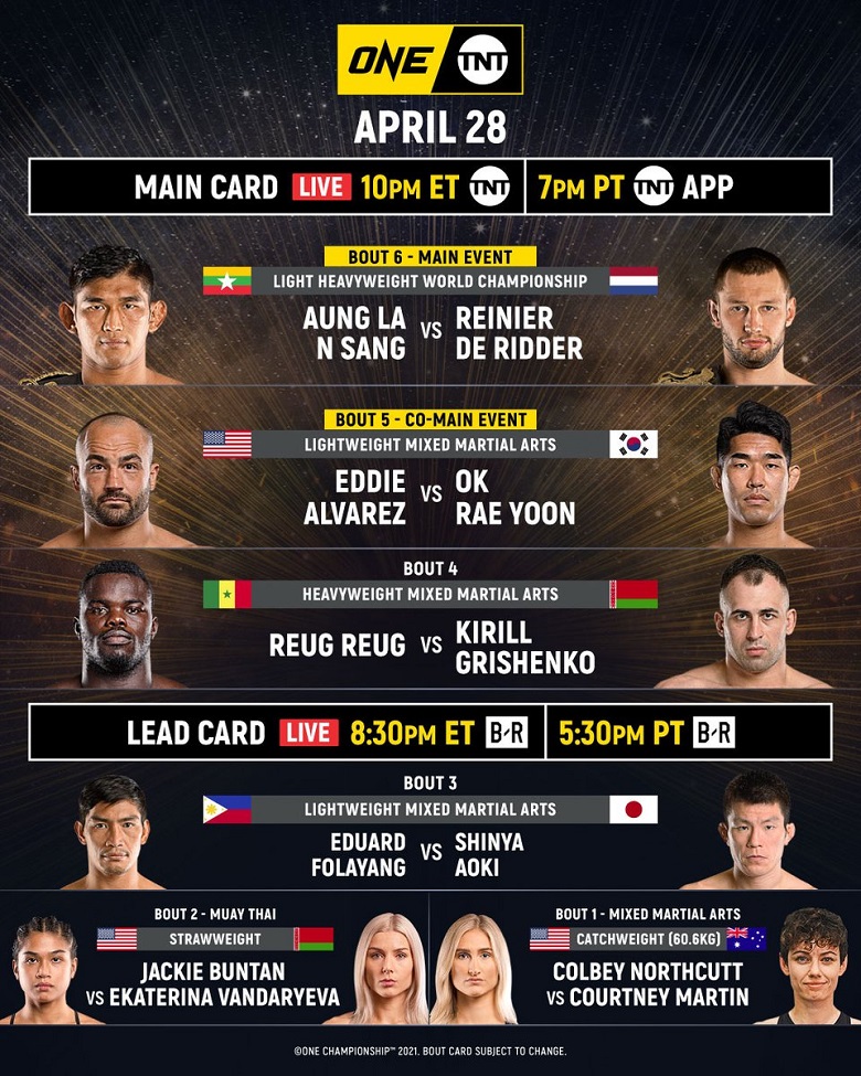Direct One on TNT 4: Aung La N Sang VS Vitaly Bigdash - Photo 1