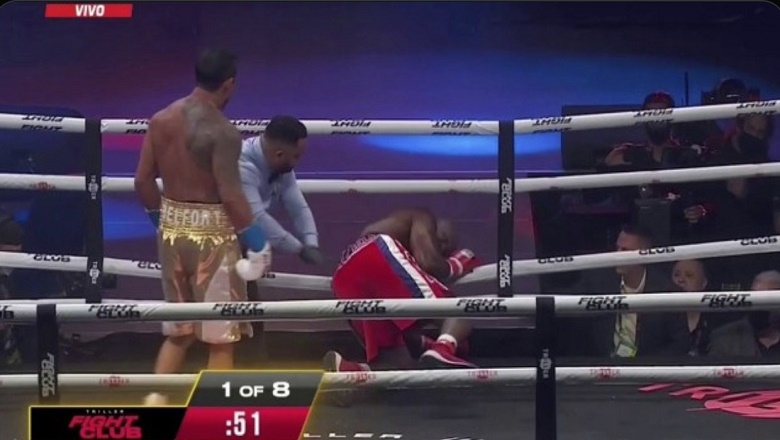 Evander Holyfield tastes a quick knockout in the first half - Photo 1