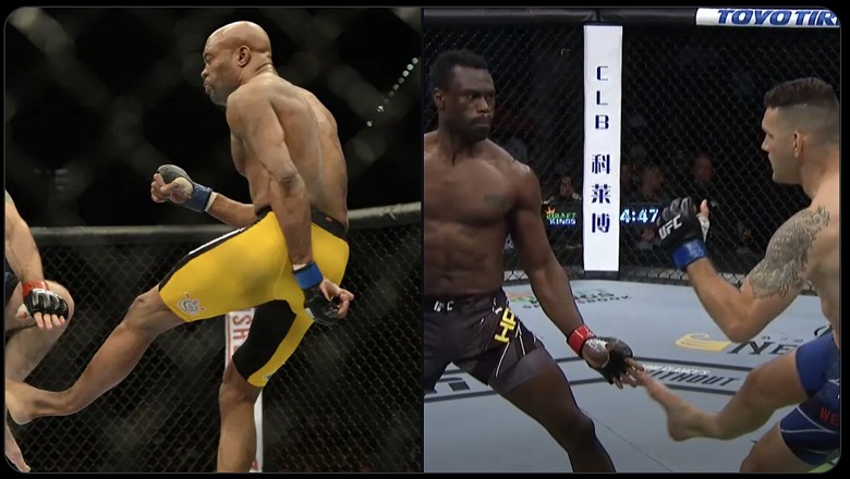 17 seconds: Former King Chris Weidman broke the lower leg when confronted with Uriah Hall - Photo 1