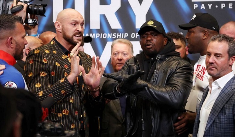 The press conference for Fury - Whyte became a chaos because two boxers demanded fighting - Photo 1