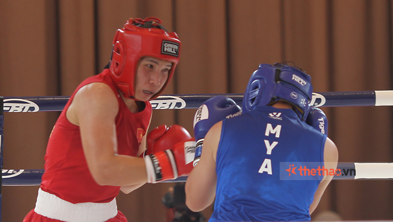 Ha Thi Linh encountered boxers who used to win the SEA Games gold medal - Photo 1