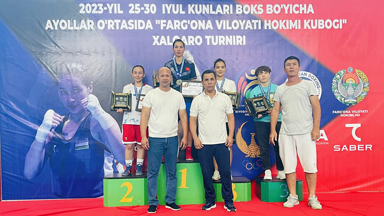 Ha Thi Linh won the HCV Boxing Uzbekistan expansion - Photo 1