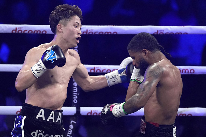 Inoue lowered Fulton in the 8th half, won a professional boxing belt in 4 weight classes - Photo 1