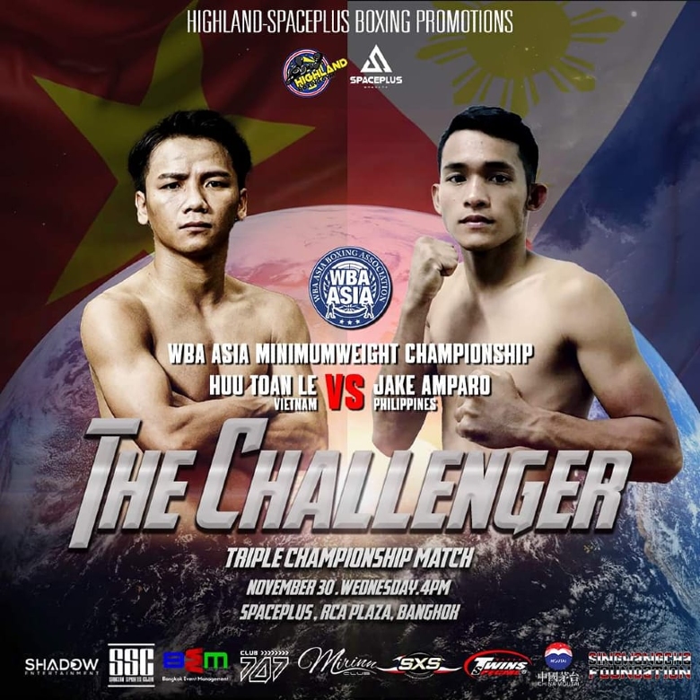 Jake Amparo, who is a professional boxing belt with Le Huu Toan - Photo 1