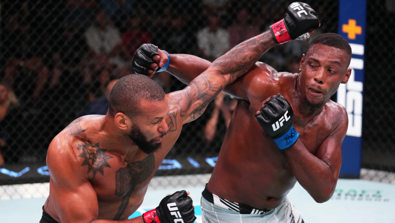 UFC on ESPN: Jamahal Hill defeats Tko Thiago Santos in the fourth half - Photo 1