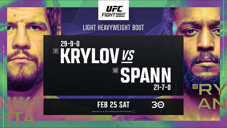 Watch live UFC Fight Night: Krylov vs Spann - Photo 1