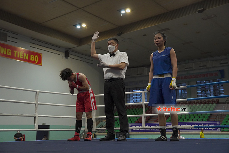 Thu Nhi encountered Kim Tam of Tien Giang at the final of the national strong team - Photo 3