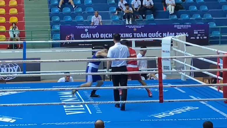 Looking back at the only talented competition with the disqualified boxer at the national boxing tournament 2024 - Photo 1