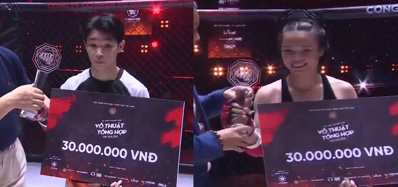 Two female fighters Thai Nguyen regretted only 4 days of studying battlefield before on the floor - Photo 1
