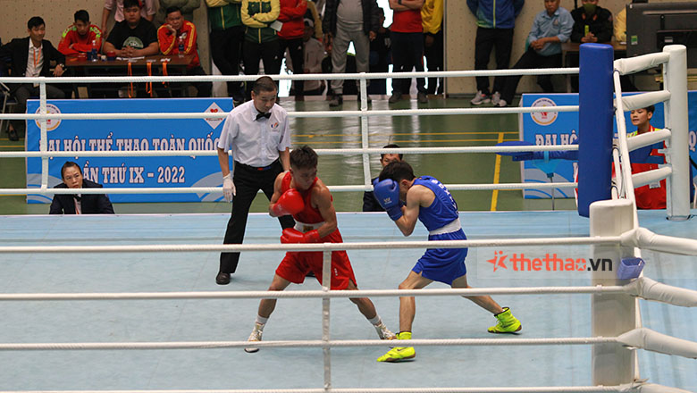 Minh Phat defeated Le Huu Toan in the semi -final boxing of the Congress - Photo 4