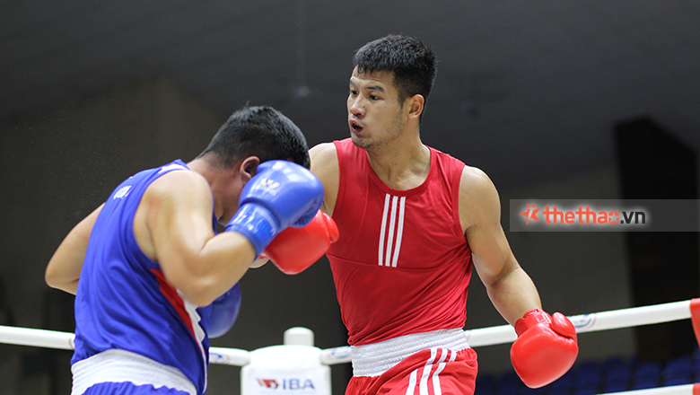 Nguyen Manh Cuong lost to the Lithuanian boxer, left the 2nd elimination round of Olympic - Photo 1