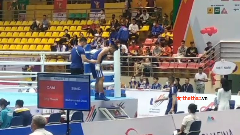Nguyen Manh Cuong lost to Thai fighters, won a bronze medal at the 31st SEA Games - Photo 1